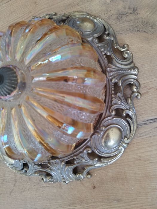 Lampa mosiężna plafon piękna