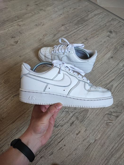 Nike Air Force 1'07 Triple White sneakersy unisex białe 40