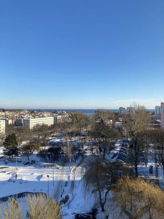 2 pokoje, 38m, 9 piętro, widok na morze