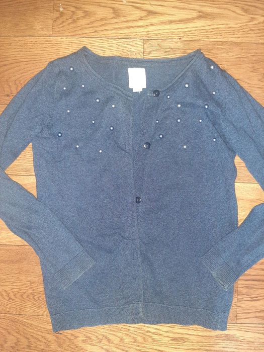 Sweter sweterek smyk 128 granatowy