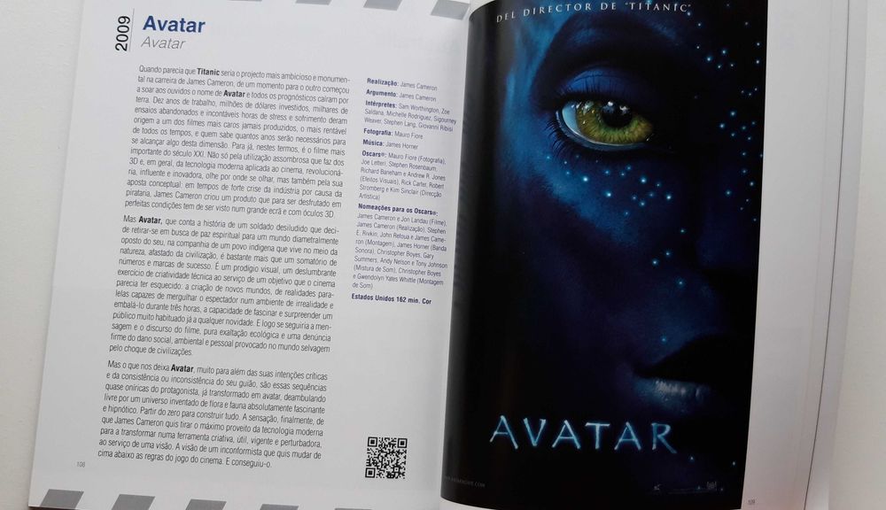 Livro "100 filmes inesquecíveis" - NOVO