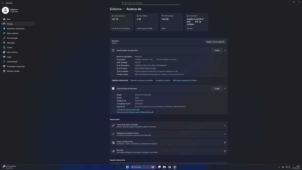 Imac 27" mid 2010 i7, 32gb ram, ssd, grafica Quadro k3100 4gb