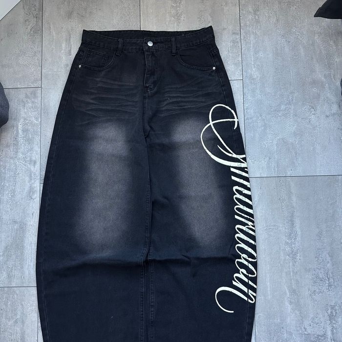 Gothic baggy y2k jeans джинси широкі rap sk8 racer represent baggy