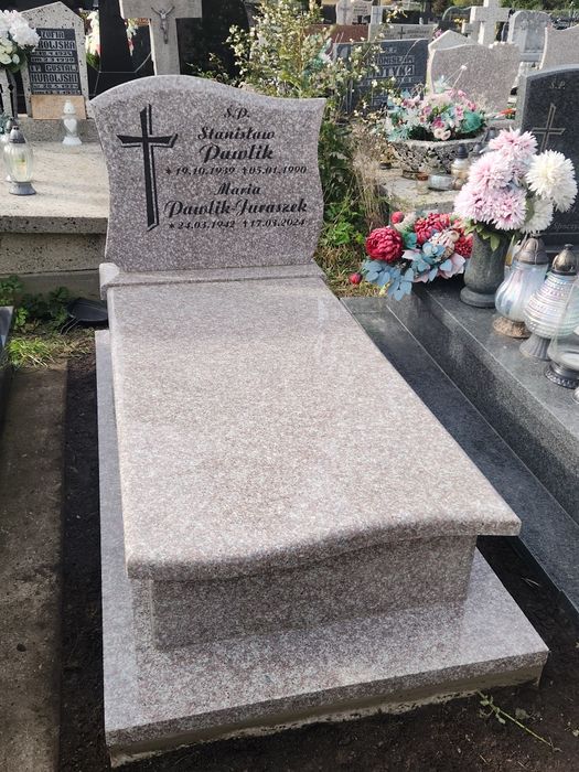 4500 Gliwice  nagrobek 90x190 z montażem z gwarancją Pomnik śląsk