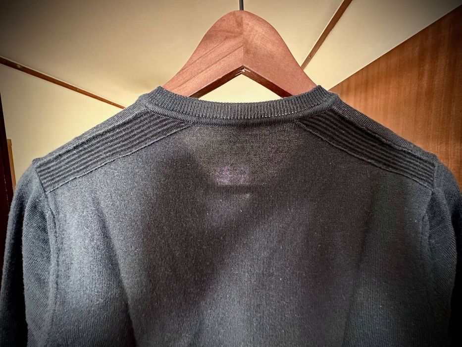 Camisola V-Neck de malha Cinza escuro - CALVIN KLEIN