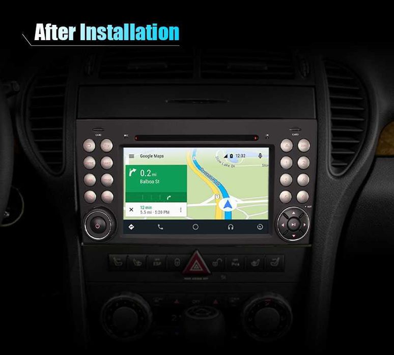 Auto-rádio 2 din android 14 para Mercedes SLK R171