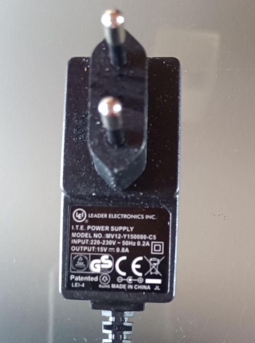 Carregador Transformador 15 V 0,8 A