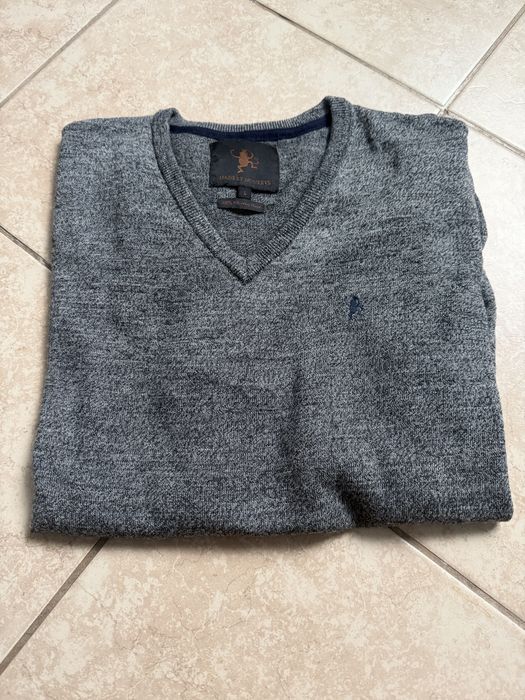 Made by Monkey Sweter męski 100% merino L Woolmark Premium Nowy