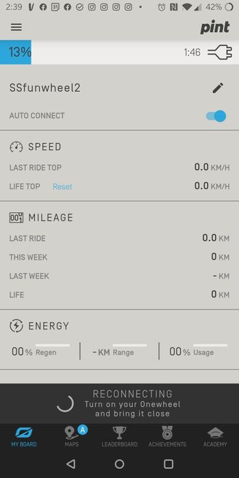 Onewheel PINT, 0Km, mais protecção de roda e para choques extra
