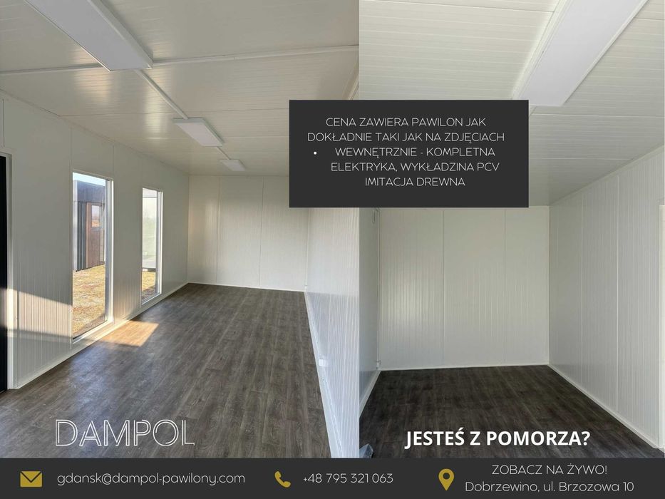 Pawilon handlowy 7x3 21m2 / domek letniskowy, sklep, biuro