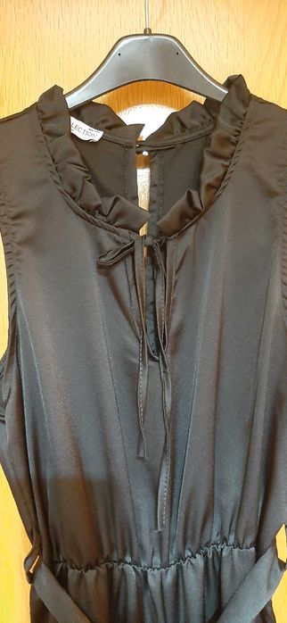 Macacão Preto Acetinado