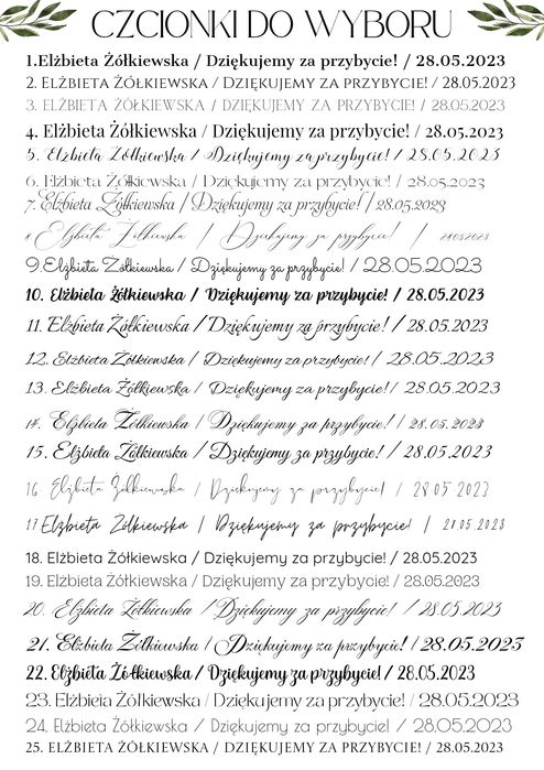 Winietki z kieszonką na zdrapkę złocone