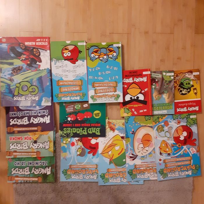 Książki angry birds, album na karty