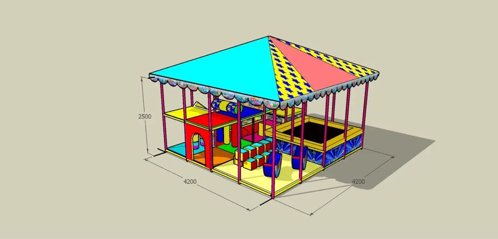 Дитячий ігровий лабіринт для приміщення, на вулицю, ігрова кімната
