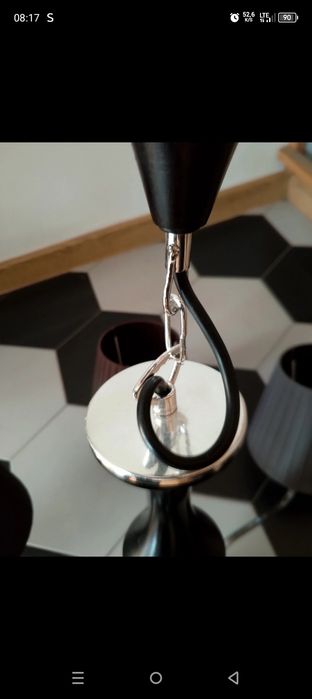 Żyrandol 5Ramion abażury plus dwa kinkiety