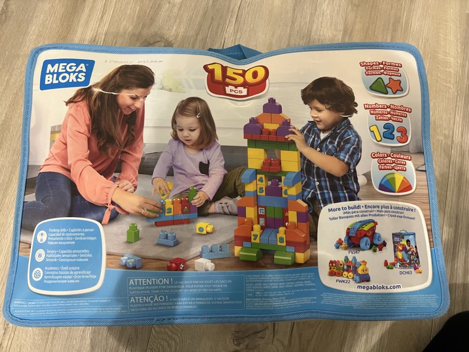 Mega bloks конструктор 150 деталей  і потяг музичний