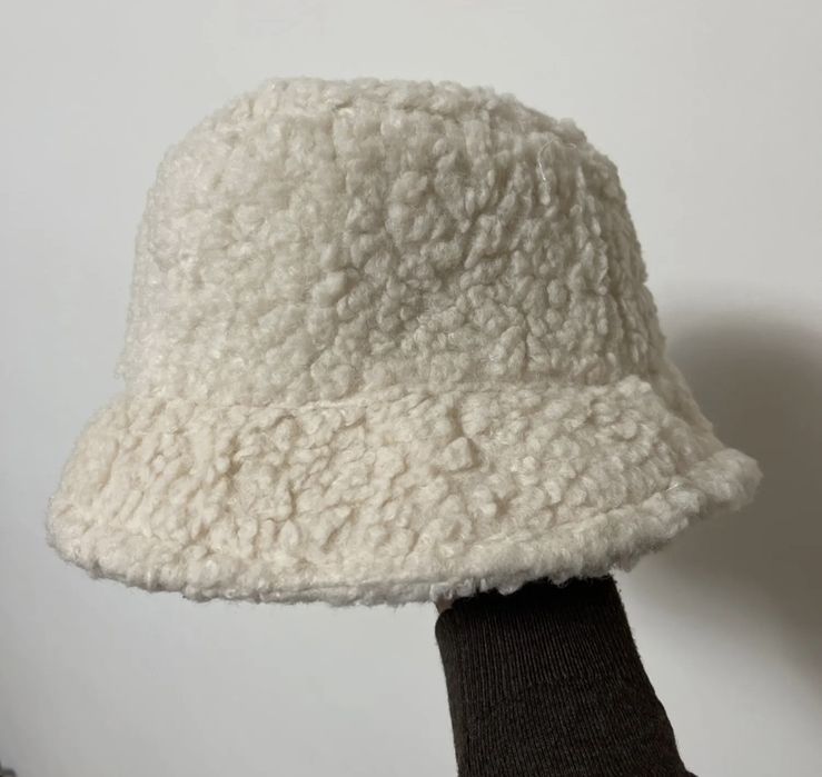 Панама стильная теплая барашек,варешки