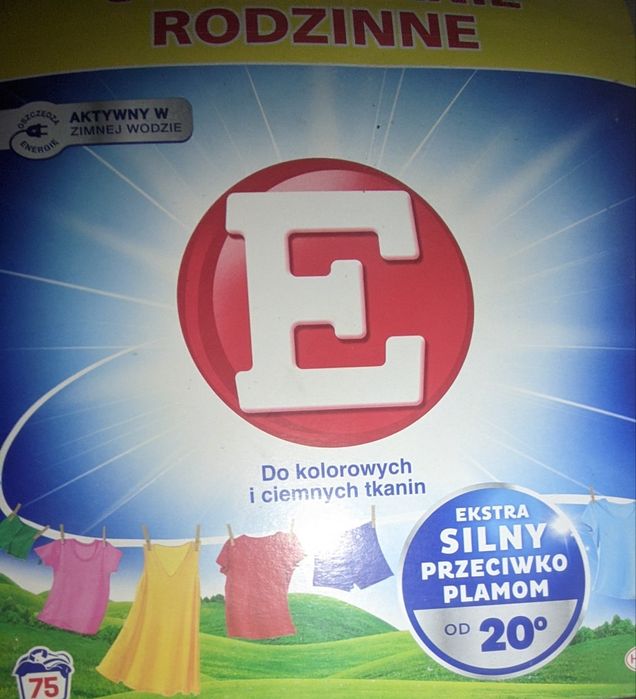 Proszek do prania E do koloru i ciemnych tkanin ponad 4kg