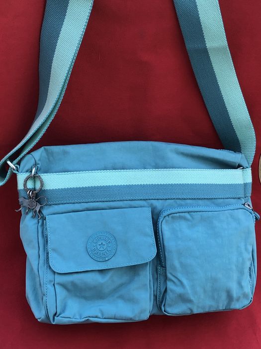 Сумка Kipling мавпа металева голуба
