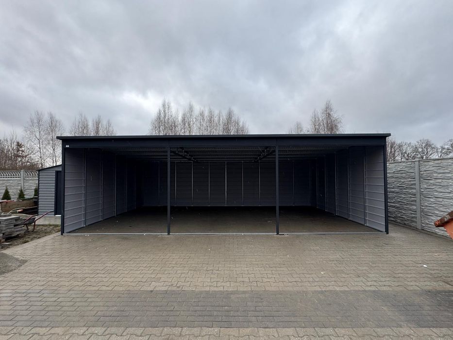 Wiata garażowa 9x6m