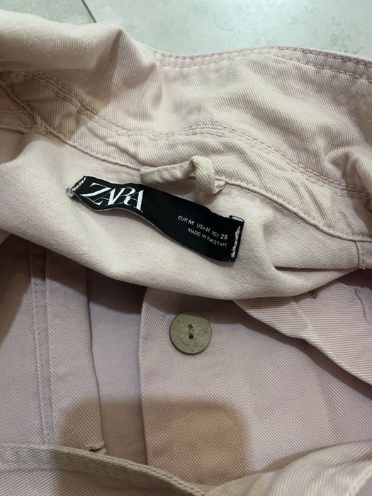 Джинсова куртка Zara тренч піджак пояс