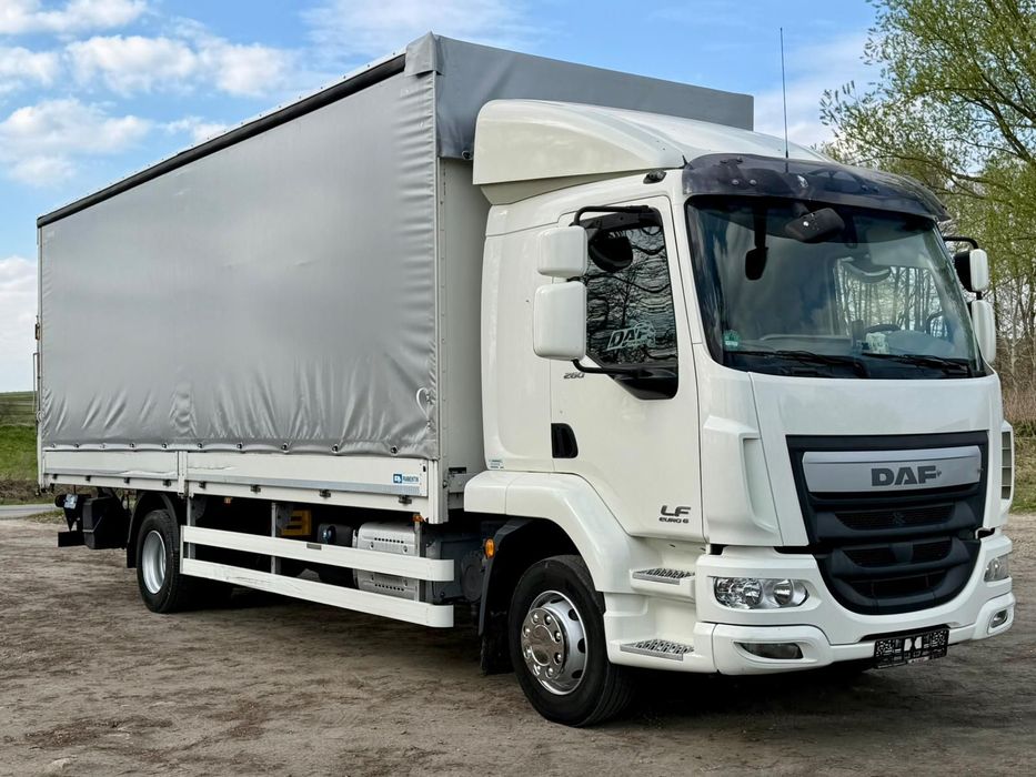 DAF LF 260 / BURTO - FIRANKA / AUTOMAT / WINDA / 14 T DMC / 6 981 KG ŁADOWNOŚCI / SPROWADZONY