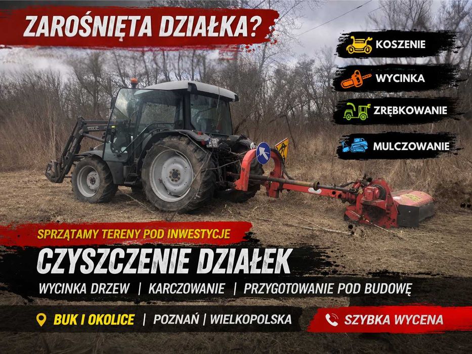 Wycinka drzew | Zrębkowanie | Przycinanie drzew | Wielkopolska