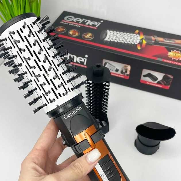 Фен щетка расческа браш с вращением/ вращающийся фен-браш, обертається