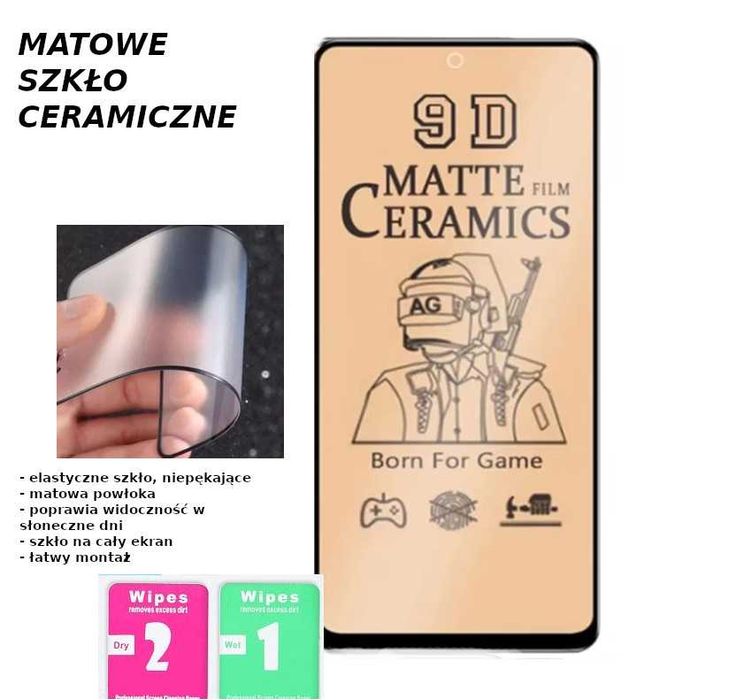Szkło ceramiczne matowe NIEPĘKAJĄCE do 16 PRO MAX