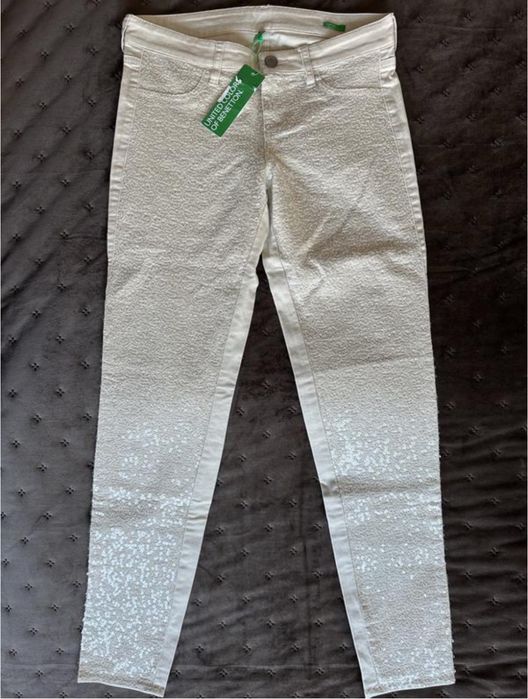 United colors of benetton нові нарядні джинси з паєтками