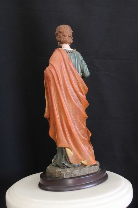 Estatueta vintage de São Judas Tadeu, 29cm