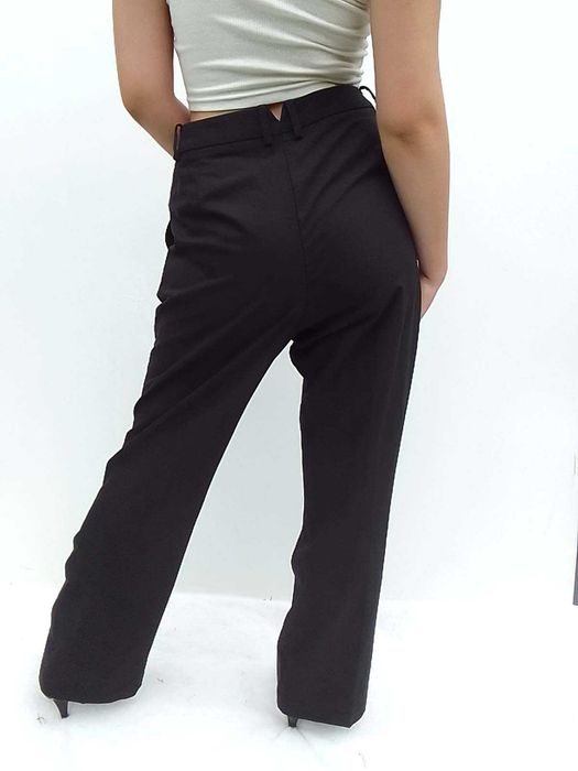 Asos jak nowe czarne spodnie szerokie nogawki wysoki stan 14 XL