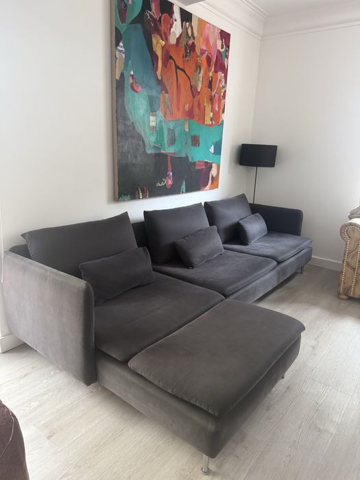 Sofá Ikea cinzento grande