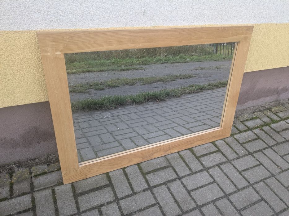 Lustro w ramie dębowej 120x80 cm