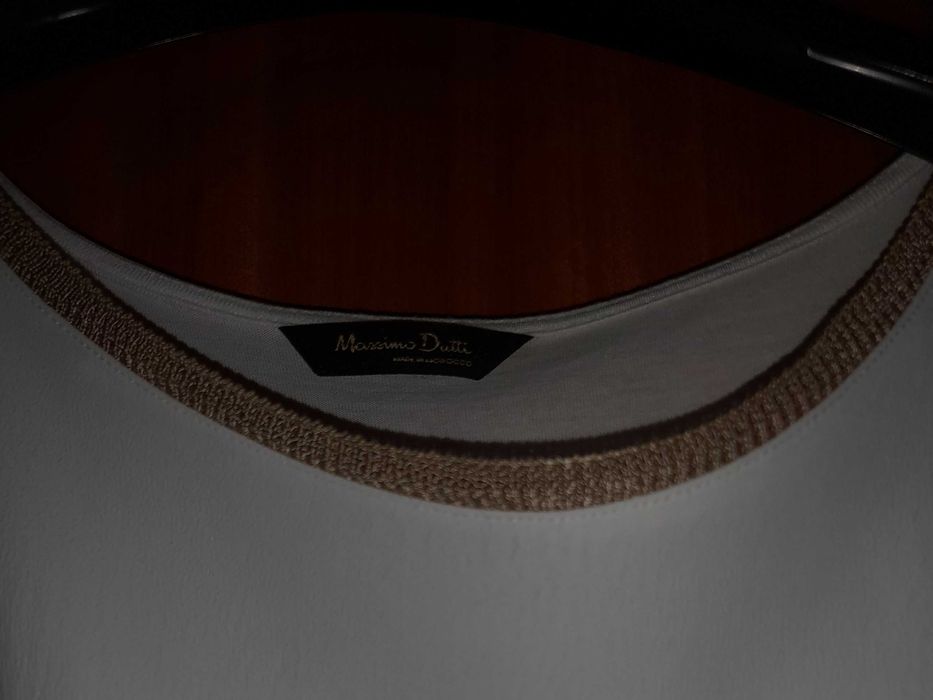 Vestido em chinffon Massimo Dutti