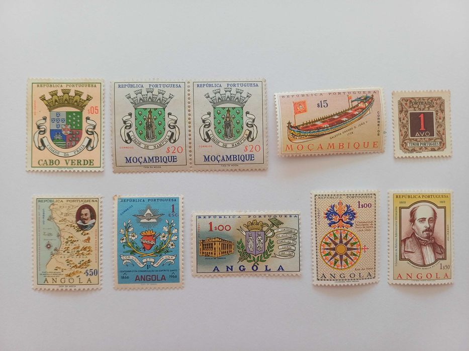Philately - Portuguese Colonies, Lot of 10 Stamps