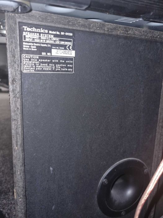 Technics wieża + głośniki zestaw do słuchania odtwarzania muzyki