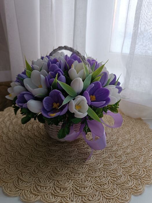 Квіти з мила. Ароматне мило ручної роботи.