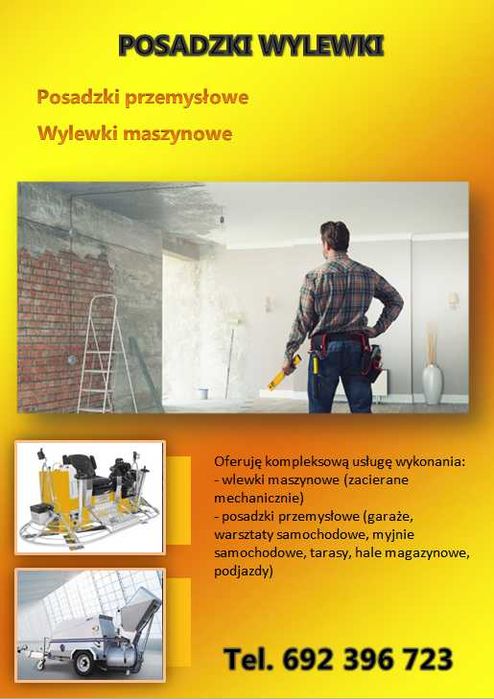 Wylewki maszynowe,Posadzki przemysłowe,Styrobeton,Nowy Żmigród,Krempna