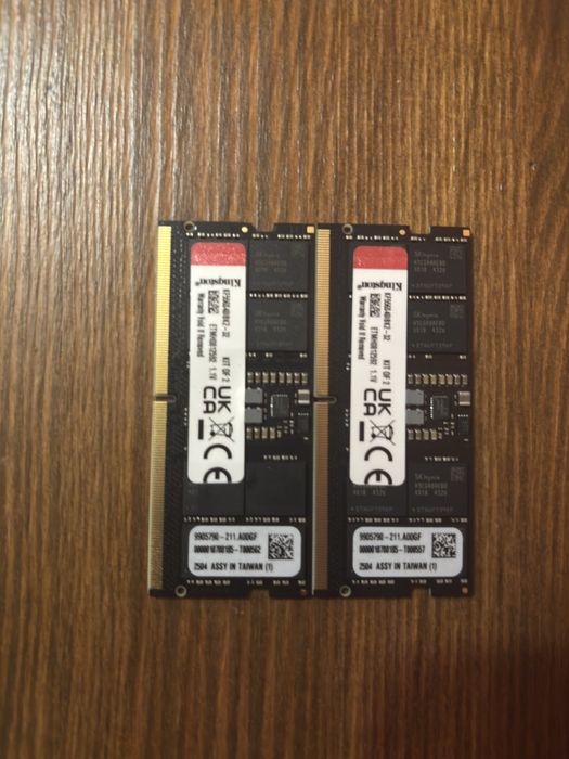 Kingston KF556S40IBK2-32 32ГБ (2×16ГБ) DDR5 SO-DIMM 5600MT/s
