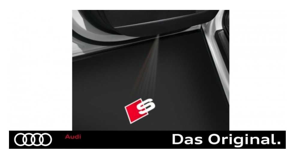 Оригинальная LED подсветка/проекция дверей Audi S3/S4/S6/SQ5/SQ7/SQ8