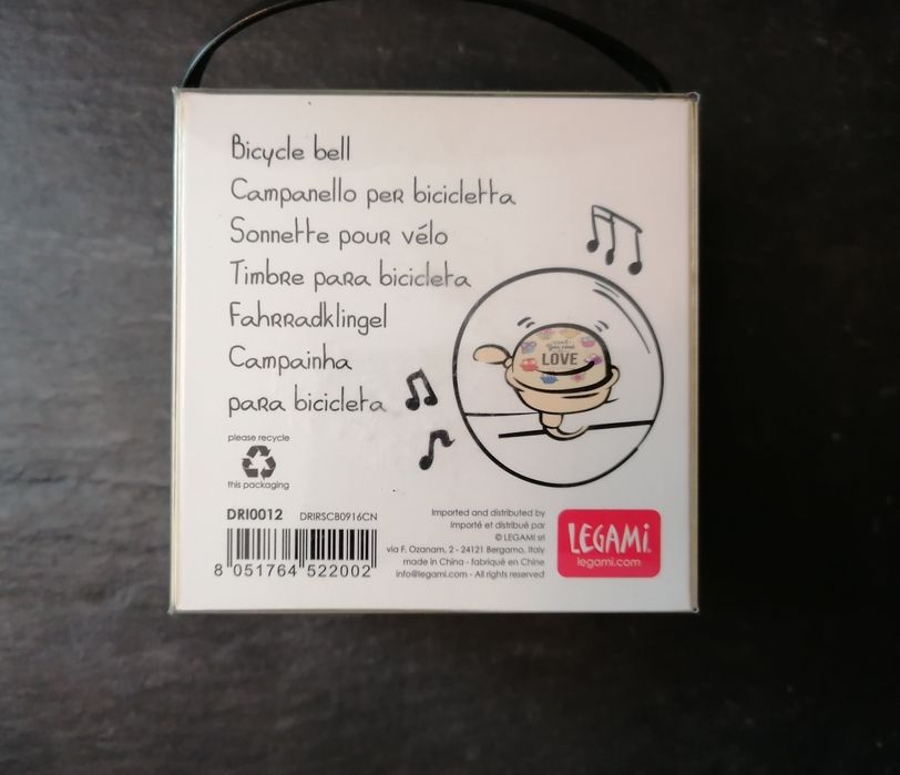Campainha nova da My Bike Bell, com mochos