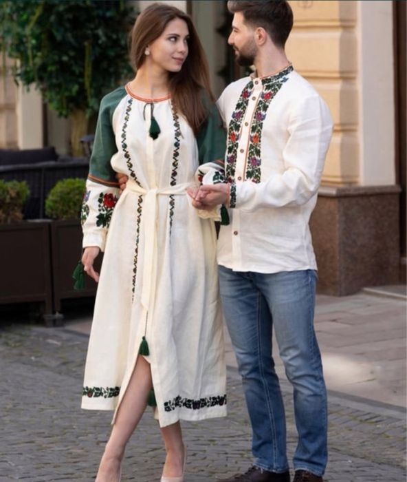 Парні комплекти сімейні вишиванки сукня сорочка