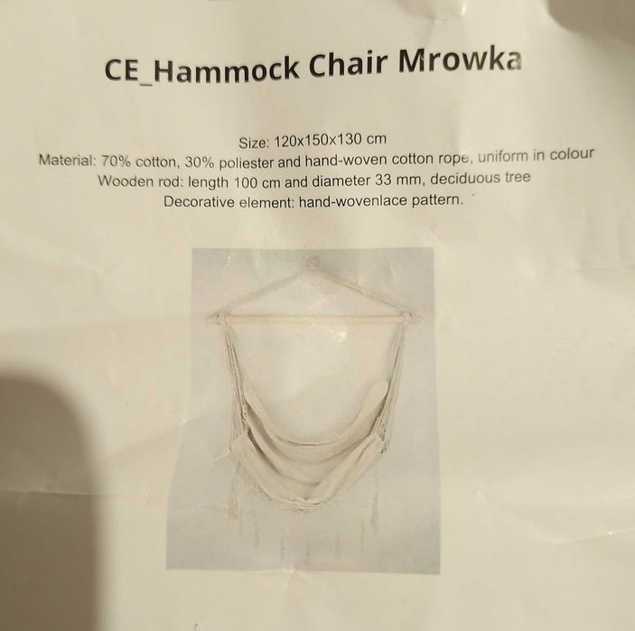 Cadeira Jardim Suspensa Nova