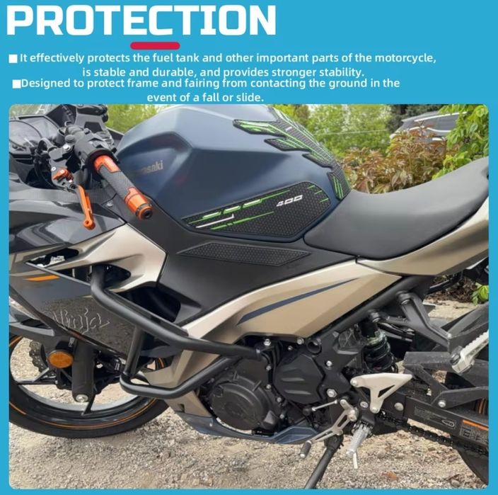 Дуги защиты Kawasaki Ninja 400 / 250 / 500 2018-2025: 7 800 грн