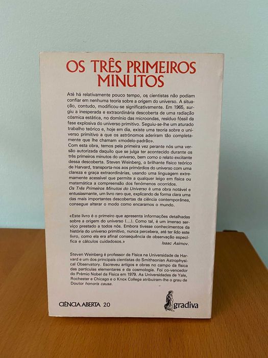Os Três Primeiros Minutos - Steven Weinberg
