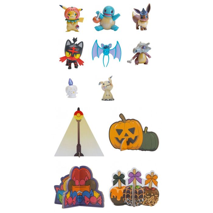 Calendario do advento com 8 Figuras Pokemon - Halloween