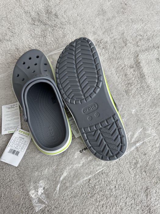Сабо Crocs Bayaband M11 29,0 см сірі крокси чоловічі шльопанці 45 р