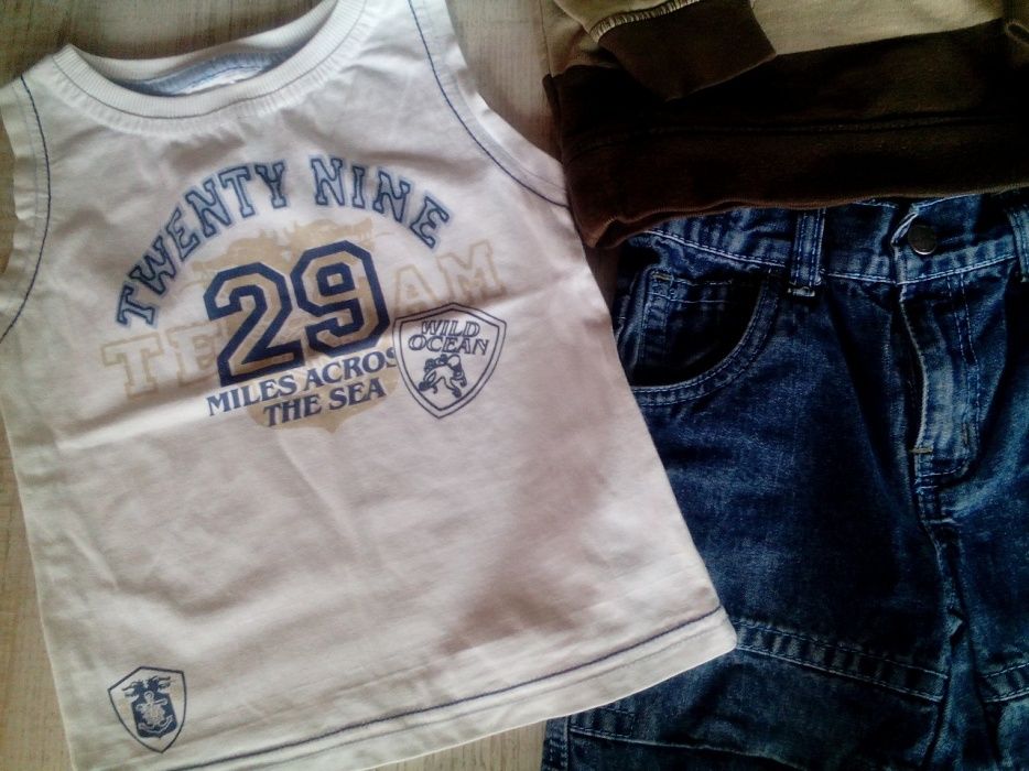 Zestaw firmowy chłopiec 98cm cena 30zł wszystko