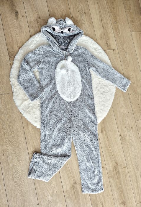 Kimono piżama przebranie miś lisek szlafrok XS 34 Etam kombinezon miś